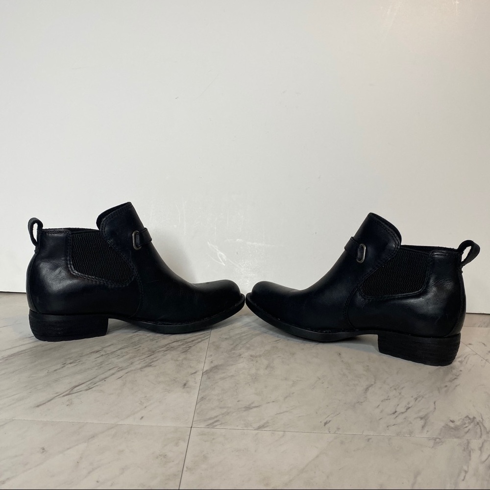 New! Born Tanaro Leather Chelsea Black Bootie 6M - Picture 5 of 14